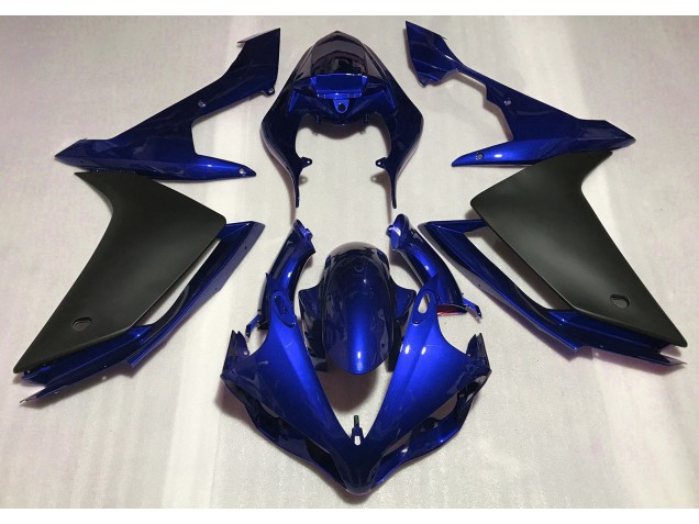 Gloss Blue & Black Yamaha R1 Fairings 2007-2008 Gloss Blue & Black Yamaha R1 Fairings 2007-2008
