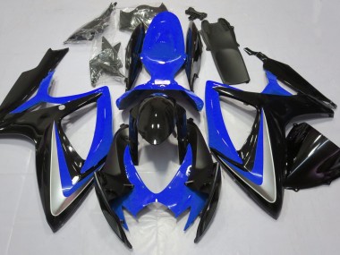 Gloss Blue Debadged Suzuki GSXR 600-750 Fairings 2006-2007
