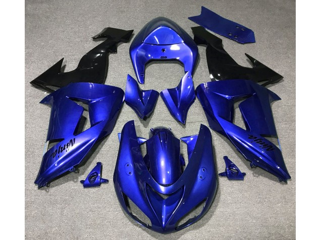 Gloss Blue Kawasaki ZX10R Fairings 2006-2007 Gloss Blue Kawasaki ZX10R Fairings 2006-2007