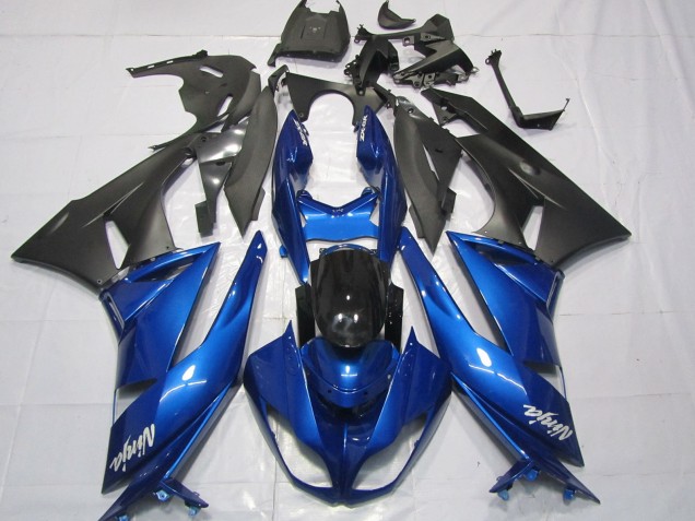 Gloss Blue Kawasaki ZX6R Fairings 2009-2012 Gloss Blue Kawasaki ZX6R Fairings 2009-2012