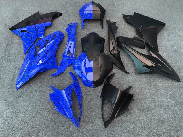 Gloss Blue / Matte Black Split BMW S1000RR Fairings 2009-2018 Gloss Blue / Matte Black Split BMW S1000RR Fairings 2009-2018
