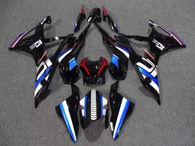 Gloss Blue Red and White design BMW S1000RR Fairings 2019-2021