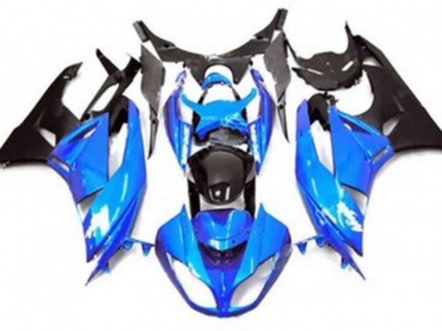 Gloss Blue Style Kawasaki ZX6R Fairings 2009-2012 Gloss Blue Style Kawasaki ZX6R Fairings 2009-2012