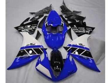 Gloss Blue White and Black Yamaha R1 Fairings 2013-2014