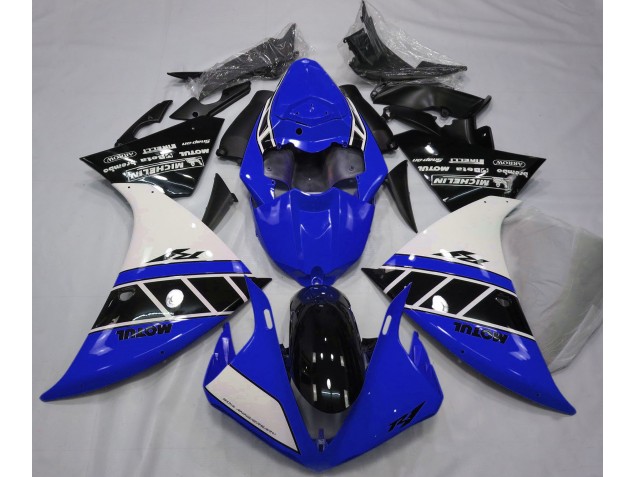Gloss Blue White and Black Yamaha R1 Fairings 2013-2014 Gloss Blue White and Black Yamaha R1 Fairings 2013-2014