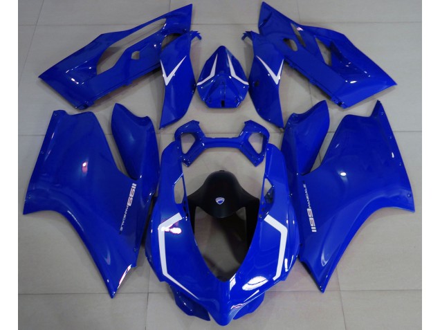 Gloss Blue & White Ducati 1199 Fairings Gloss Blue & White Ducati 1199 Fairings