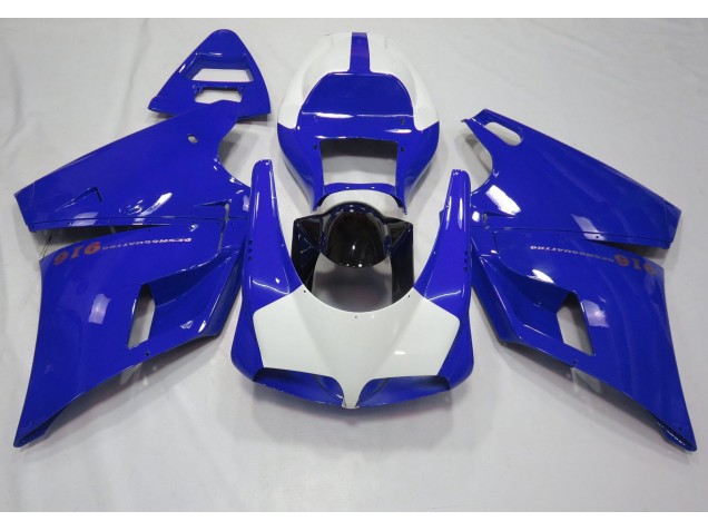 Gloss Blue & White Ducati 996 748 916 998 Fairings 1993-2005 Gloss Blue & White Ducati 996 748 916 998 Fairings 1993-2005