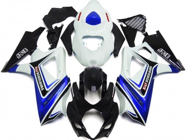 Gloss Blue with White and black OEM Style Suzuki GSXR 1000 Fairings 2007-2008