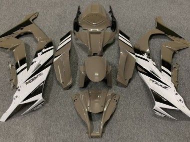 Gloss Brown & White Kawasaki ZX10R Fairings 2011-2015