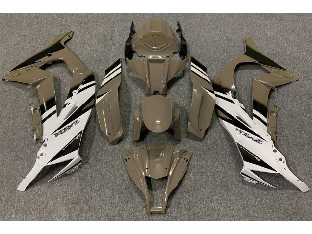 Gloss Brown & White Kawasaki ZX10R Fairings 2011-2015 Gloss Brown & White Kawasaki ZX10R Fairings 2011-2015