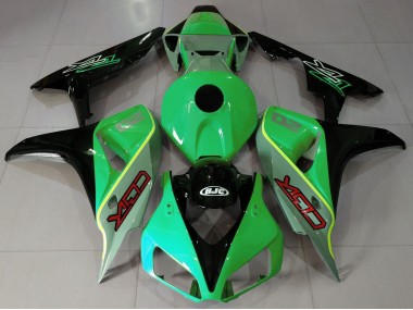 Gloss Green and Black CBR Style Honda CBR1000RR Fairings 2006-2007