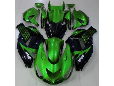 Gloss Green and Black Kawasaki ZX14R Fairings 2006-2011