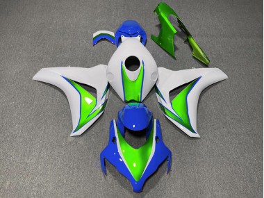 Gloss Green and Blue Honda CBR1000RR Fairings 2008-2011