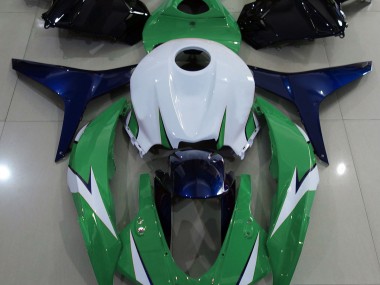 Gloss Green and Blue Honda CBR600RR Fairings 2009-2012