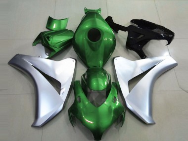 Gloss Green and Silver Honda CBR1000RR Fairings 2008-2011