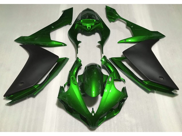 Gloss Green & Black Yamaha R1 Fairings 2007-2008 Gloss Green & Black Yamaha R1 Fairings 2007-2008