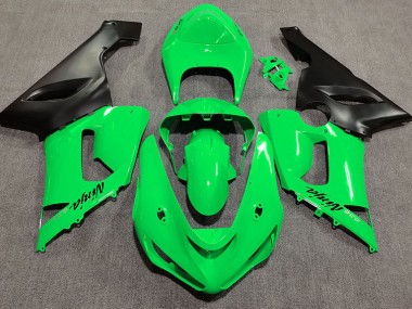 Gloss Green Kawasaki ZX6R Fairings 2005-2006