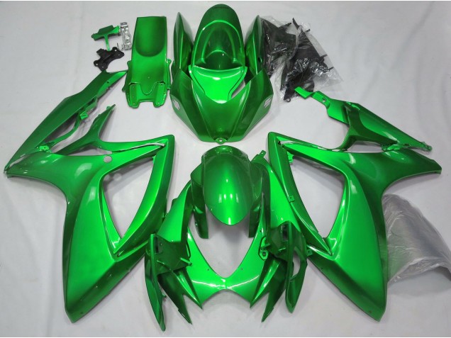 Gloss Green Plain Suzuki GSXR 600-750 Fairings 2006-2007 Gloss Green Plain Suzuki GSXR 600-750 Fairings 2006-2007