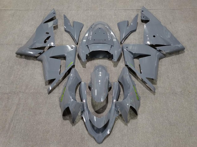 Gloss Grey & Green Kawasaki ZX10R Fairings 2004-2005 Gloss Grey & Green Kawasaki ZX10R Fairings 2004-2005