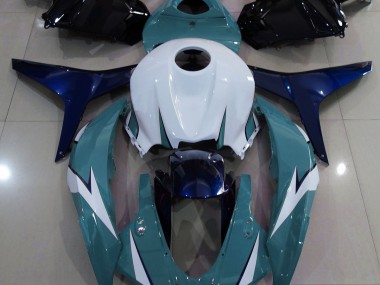 Gloss Light Blue and Blue Honda CBR600RR Fairings 2009-2012