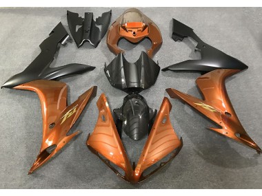 Gloss Orange and Carbon Style Yamaha R1 Fairings 2004-2006