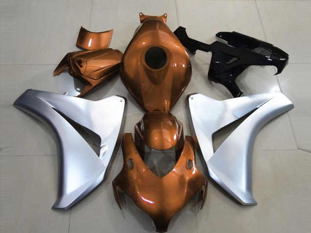 Gloss Orange and Silver Honda CBR1000RR Fairings 2008-2011 Gloss Orange and Silver Honda CBR1000RR Fairings 2008-2011