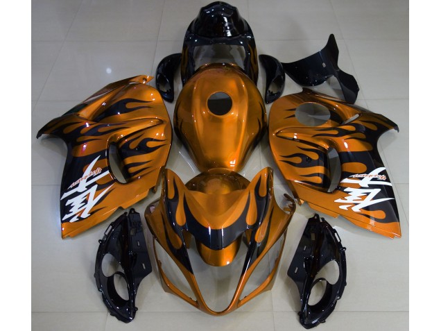 Gloss Orange & Black Suzuki GSXR 1300 Fairings 2008-2019 Gloss Orange & Black Suzuki GSXR 1300 Fairings 2008-2019