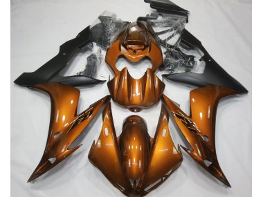 Gloss Orange & Black Yamaha R1 Fairings 2004-2006