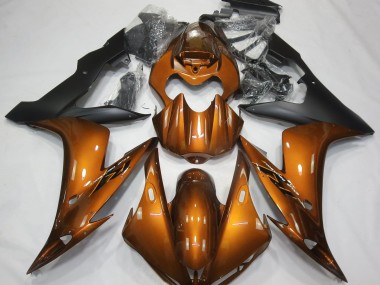 Gloss Orange & Black Yamaha R1 Fairings 2004-2006