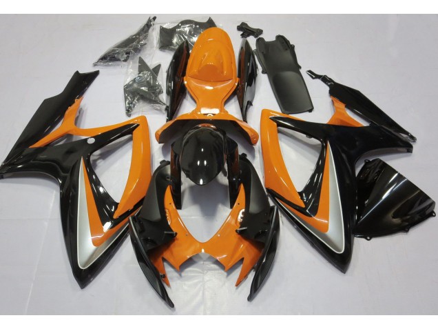 Gloss Orange Debadged Suzuki GSXR 600-750 Fairings 2006-2007 Gloss Orange Debadged Suzuki GSXR 600-750 Fairings 2006-2007
