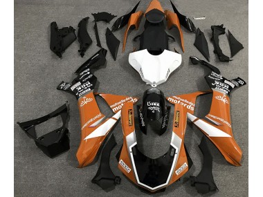 Gloss Orange Logo Style Yamaha R1 Fairings 2015-2019