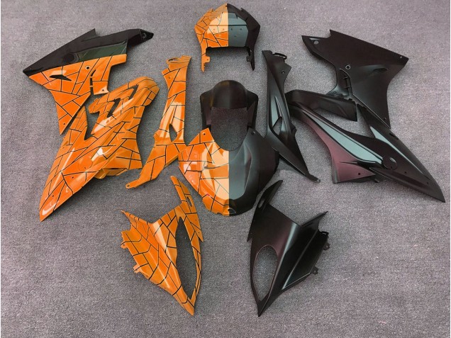 Gloss Orange / Matte Black Split BMW S1000RR Fairings 2009-2018 Gloss Orange / Matte Black Split BMW S1000RR Fairings 2009-2018