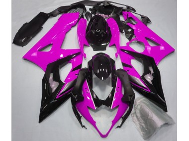 Gloss Pink and Black Suzuki GSXR 1000 Fairings 2005-2006