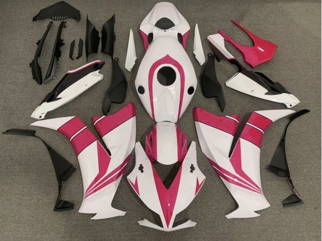 Gloss Pink and White Honda CBR1000RR Fairings 2012-2016 Gloss Pink and White Honda CBR1000RR Fairings 2012-2016