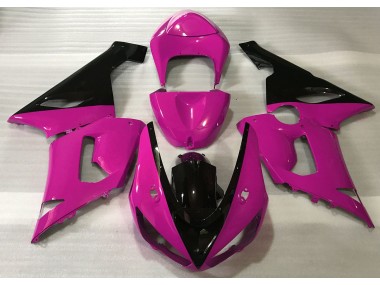Gloss Pink & Black Kawasaki ZX6R Fairings 2005-2006