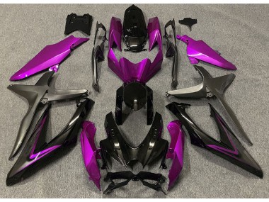 Gloss Pink & Green R Suzuki GSXR 600-750 Fairings 2008-2010