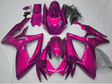 Gloss Pink Plain Suzuki GSXR 600-750 Fairings 2006-2007