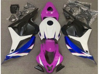 Gloss Pink White and Blue Honda CBR600RR Fairings 2009-2012