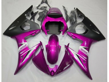 Gloss Pink & White Yamaha R6 Fairings 2003-2005
