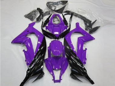 Gloss Purple and Black Kawasaki ZX10R Fairings 2011-2015