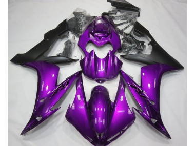 Gloss Purple & Black Yamaha R1 Fairings 2004-2006
