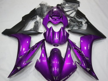 Gloss Purple & Black Yamaha R1 Fairings 2004-2006
