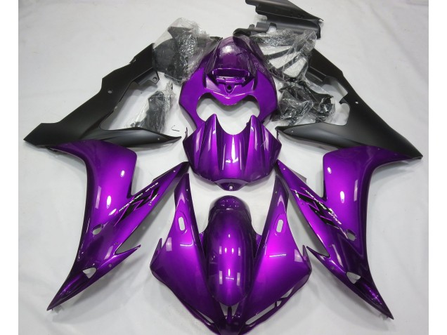 Gloss Purple & Black Yamaha R1 Fairings 2004-2006 Gloss Purple & Black Yamaha R1 Fairings 2004-2006