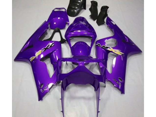 Gloss Purple Kawasaki ZX6R Fairings 2003-2004 Gloss Purple Kawasaki ZX6R Fairings 2003-2004