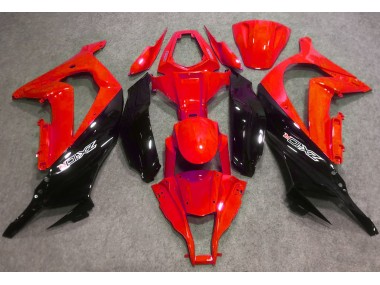 Gloss Red and Black Kawasaki ZX10R Fairings 2016-2019