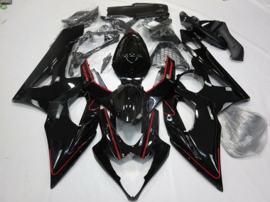 Gloss Red and Black Suzuki GSXR 1000 Fairings 2005-2006