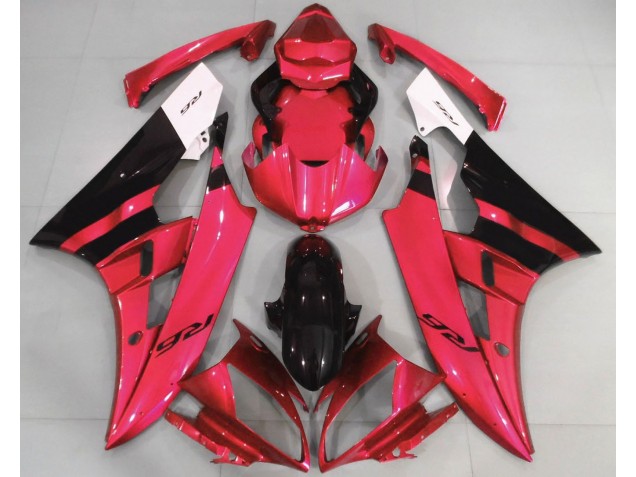 Gloss Red and Black Yamaha R6 Fairings 2006-2007 Gloss Red and Black Yamaha R6 Fairings 2006-2007