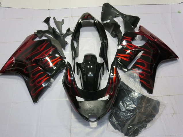 Gloss Red Flame Honda CBR1100XX Fairings 1996-2007