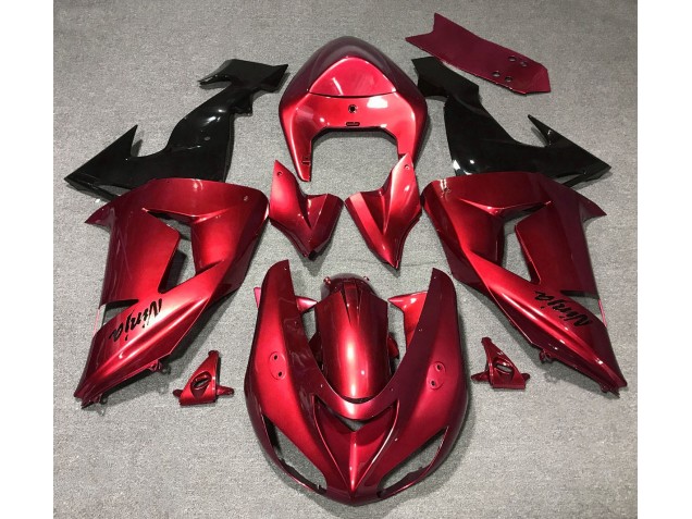 Gloss Red Kawasaki ZX10R Fairings 2006-2007 Gloss Red Kawasaki ZX10R Fairings 2006-2007