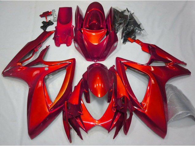 Gloss Red Plain Suzuki GSXR 600-750 Fairings 2006-2007 Gloss Red Plain Suzuki GSXR 600-750 Fairings 2006-2007